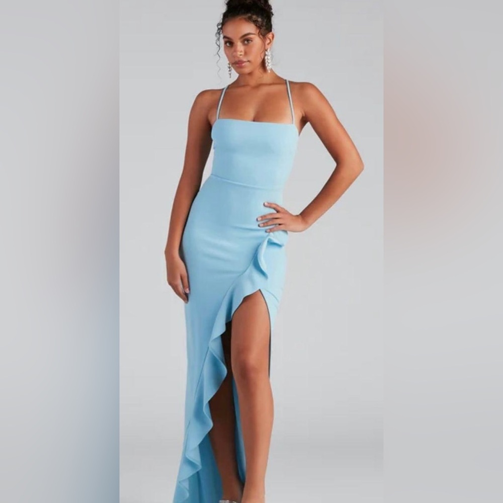 Windsor Tiffany Sleeveless High Slit Formal Dres | S